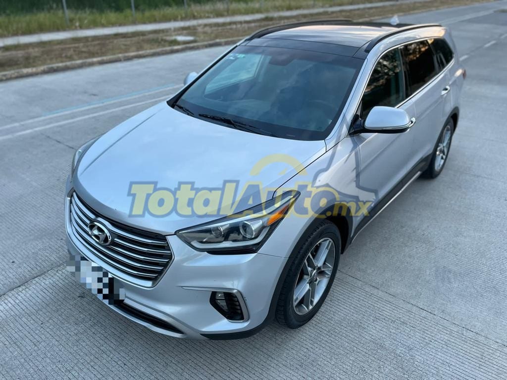 hyundai santafe limited 2018 plata total auto mx 1